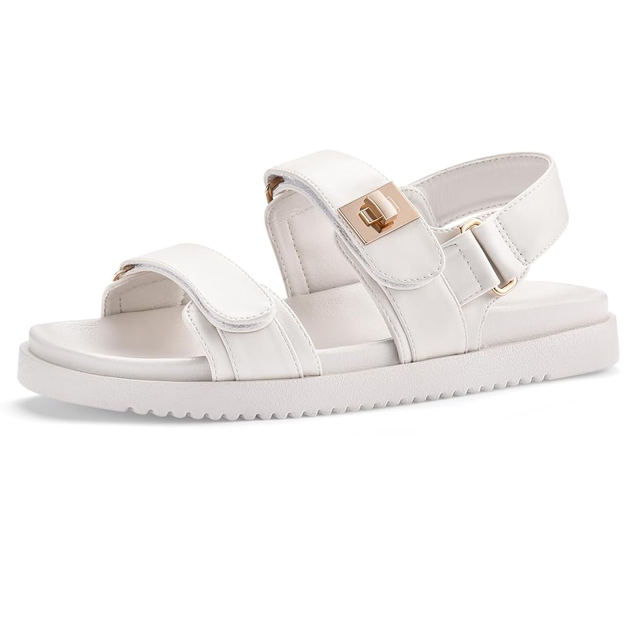 Amazon.com | INIBUD Flat Sandals Women Slides Platform Wide